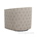 Grosir beige multi kain kursi aksen putar